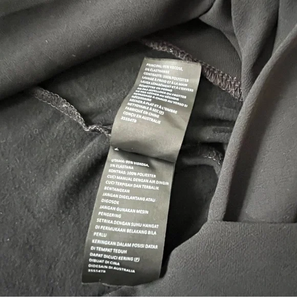 Bardot Black Sheer Wrap Long Sleeve Bodysuit - Picture 10 of 11